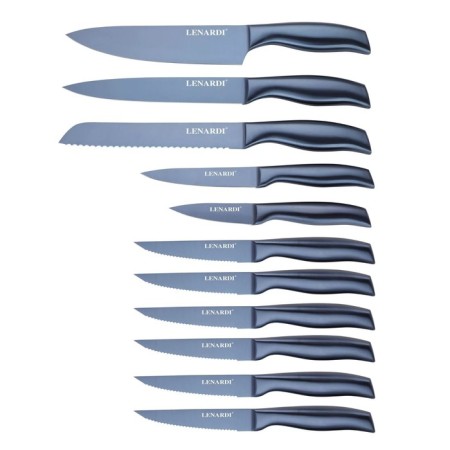 Lenardi knife set, on a stand, 11 items-1
