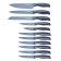 Lenardi knife set, on a stand, 11 items