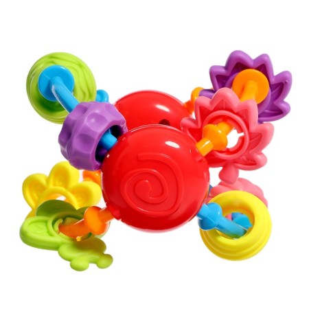 Baby rattle with teeth teething, mix-6