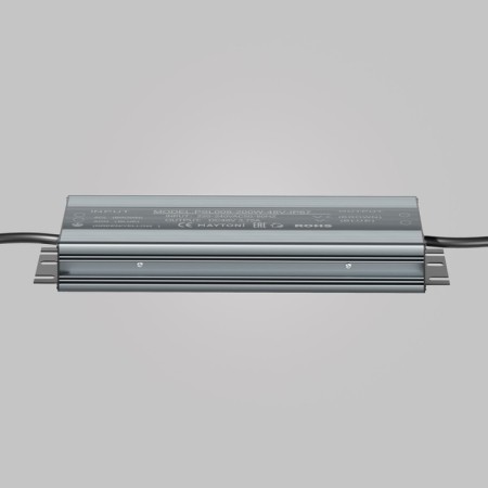 Technical PSL008-48V-IP67 Power Supply Magnotic, 255x70x30 mm, 200W, silver color, silver.-3