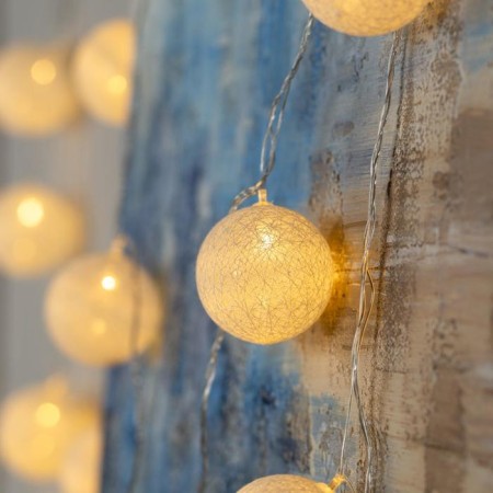 Garland “thread” 5 m with nozzles “snow -white”, ip20, transparent thread, 20 LED, glow warm white, 220 V-1
