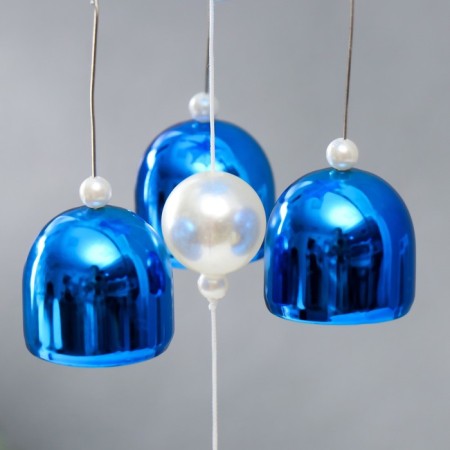 Wind Music Metal "Fatima Hand" from the evil eye 3 bells 52x6 cm-3