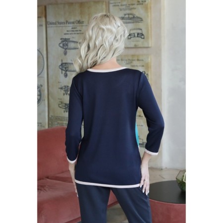 Female jumper, size 46, turquoise color-4