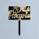 Topper "Happy Birthday", rectangle, black-gold color