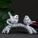 Figure "A twig with two birds" 24x8x17cm