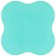 Rug for yoga sangh flower, 20x20 cm, turquoise color