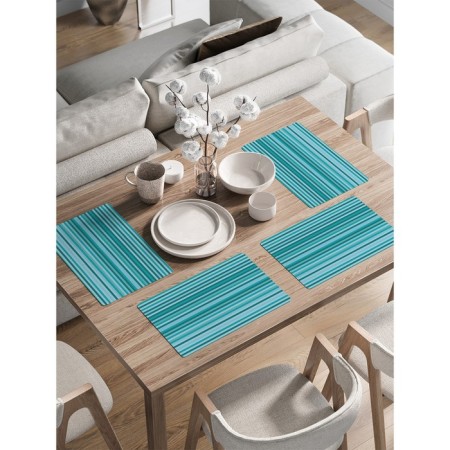 A set of napkins for setting the table "Heavenly lines", rectangular, rounded edges, size 30x46 cm, 4 pcs