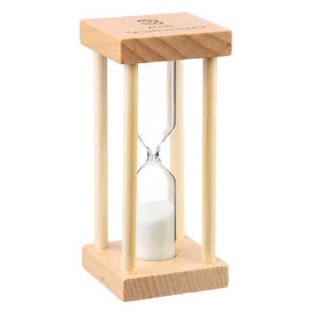 Sanding clock "Afrin", 3 minutes, 8.5 x 4 cm, white sand-1