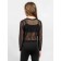 Top for a girl, height 134 cm, black color