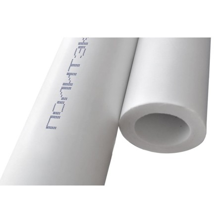 Polypropylene pipe "Political", single -layer, d = 50 x 8.3 mm, PN 20, 4 m, white