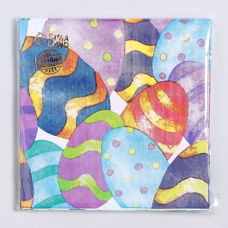 Paper napkins "Easter testicles", 33x33 cm, set 20 pcs-3