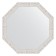 Mirror in the baguette frame, white coinage 46 mm, 53x53 cm