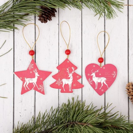 New Year's Suspension "Graceful Deer", mix