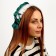 Carnival bandage "Lolita", green color with white lace