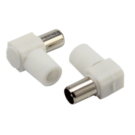 The antenna connector to the cable, (plug-TV corner), white, (1pc) rexant-3