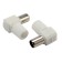 The antenna connector to the cable, (plug-TV corner), white, (1pc) rexant