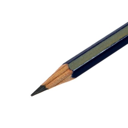 Pencil black-grane Faber-Castell Goldfaber 1221 4B, hexagonal, price for 1 pcs-1
