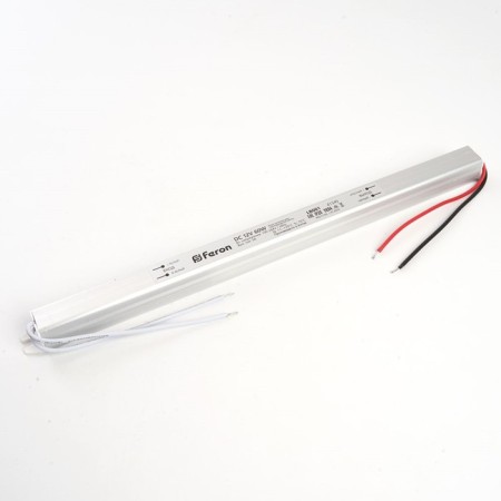 Electronic transformer for 12 W LED tape, Feron, LB001, 6A, 72 W