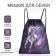 Bag for shoes on the lace, purple color