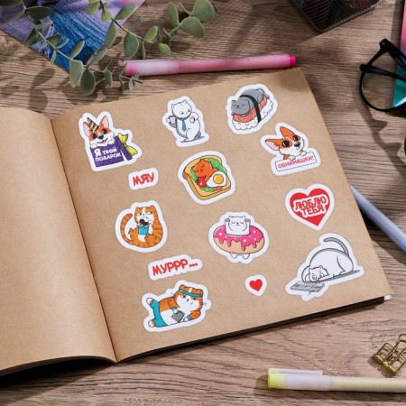 Paper stickers "Good mood", 14 × 21 cm-2
