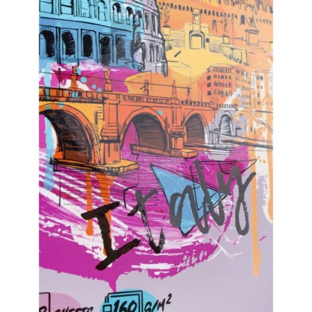 Sketchbook A5, 48 sheets "Rome", hard cover, Soft Touch, selective varnish, block 160 g/m2-4