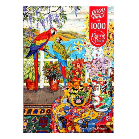 Puzzle "Parrots on the veranda", 1000 elements-1
