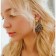 Earrings Plastic "Tanzania" circles cheetah, black-brown, d = 4