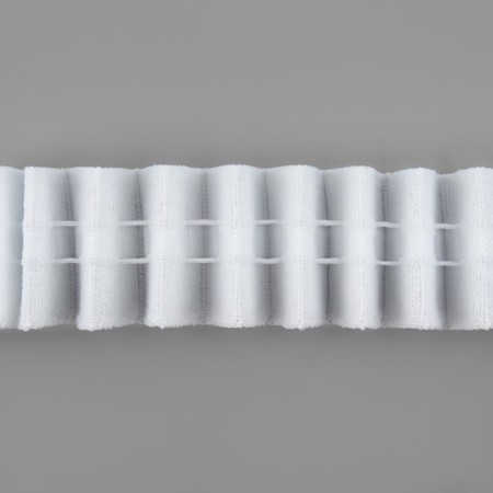 The curtain tape is classic, matte, 2.5 cm, 100 ± 1 m, white color-1