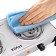 Electric tile KitFort KT-180, 2000 watts, 2 burners, gray-black