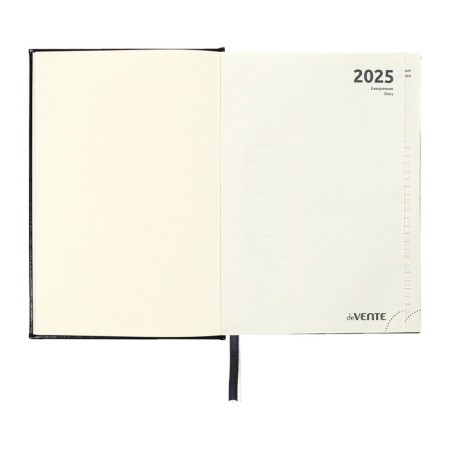 Dated diary 2024 A5 176 sheets, Devente.symbol, firm artificial leather cover, foil, lies, cream block 70 g/m2, blue-6
