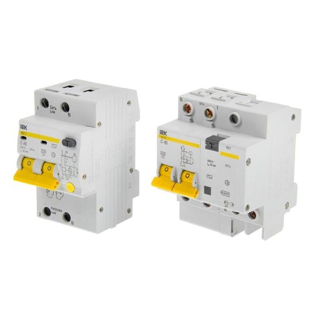 Differential machine IEK, 2P, 3.5 mod., C 40 A, 30 mA, type AC, 4.5 KA, AD-12-1
