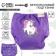Reusable diaper "I believe in unicorns" purple color