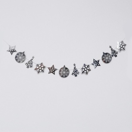 Garland "New Year", 230 cm, silver color