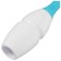 Bulas for rhythmic gymnastics inserted Grace Dance, 41 cm, white/blue color