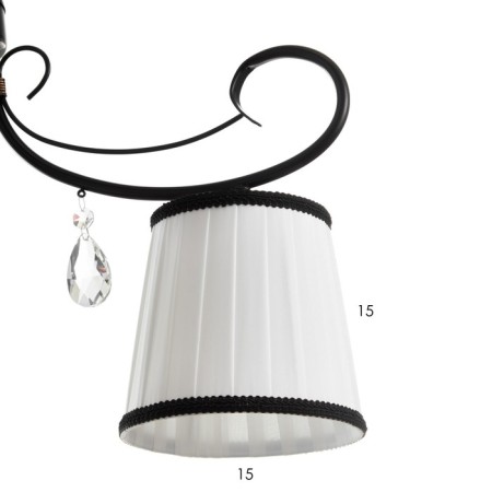 Jenny chandelier 3XE14 40W black and gold 56.5x56.5x36.5 cm Bayerlux-5