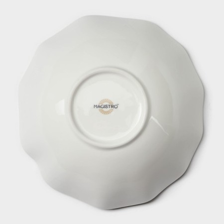 Figure Porcelain Porcelain Magistro La Perle, 650 ml, D = 17.5 cm, white color-4