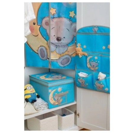 Clothing cover "Bear", 100x60 cm, blue-1
