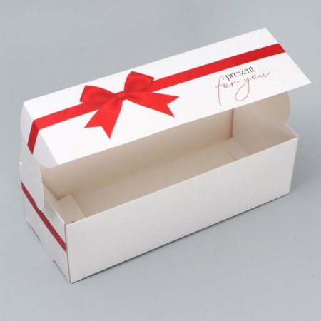 Confectionery packaging, cupcake box with a window, Bant, 26 x 10 x 8 cm-2