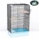 Cage for chinchilla "Pijon" No. 10, collapsible, 58 x 40 x 88, turquoise