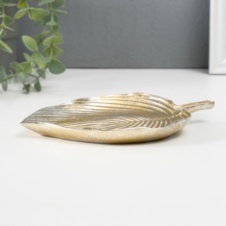 Standing interior polystone "Liszt" Light gold 17.5x13x1.8 cm-3