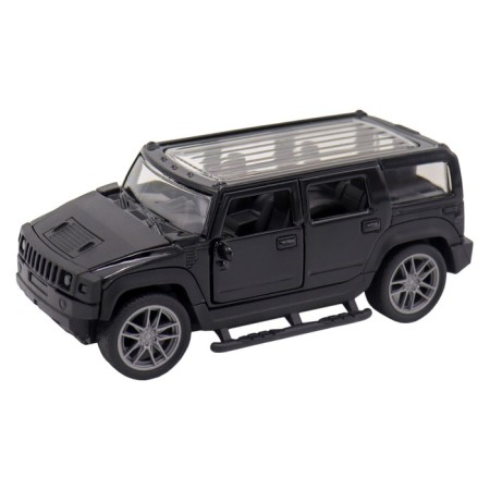 Inertial Funky Toys "Safari", Die-Cast, 1:32, opening doors, black color Black