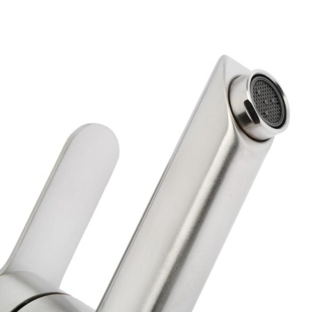 Accoona A96103 shell mixer, single -leaf, with a nut, stainless steel, satin-1