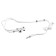 Headphones Ergolux ELX-WHP02-C01, wired, inserts, microphone, jack 3.5mm, 1.2m, white