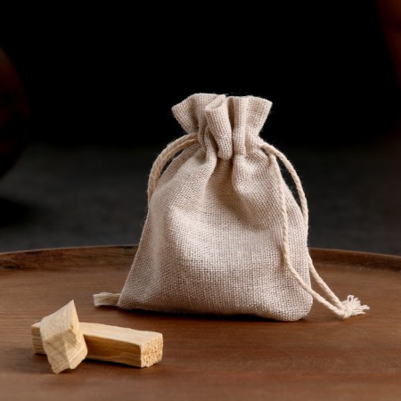Incense natural Palo Santo "False Santo. March 8" in a canvas bank, 2 pcs-2