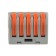 Universal terminal of QMS 222-415, 5-wire gray 0.08-2.5/4 mm² (40 pcs/union) rexant