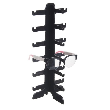 Hands for glasses 6 seats, 16 × 14.5 × 35.5, plexiglass, black color-1