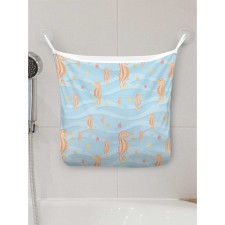 Organizer in a bath on suction cups “amazing sea skates”, for storing toys and trifles, size 33x39 cm