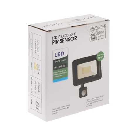 Flight LED, 30 W, 2700 lm, 6500k, traffic sensor, IP66-14