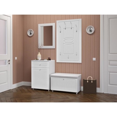 Hinged mirror "Monaco", 800 × 600 mm, white tree color-2