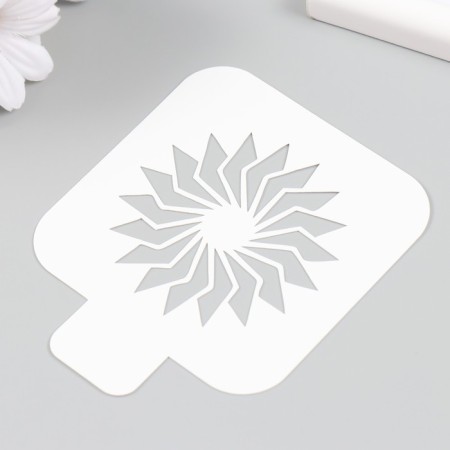 Stencil "flower" 9x9 cm-1